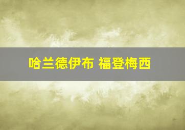 哈兰德伊布 福登梅西